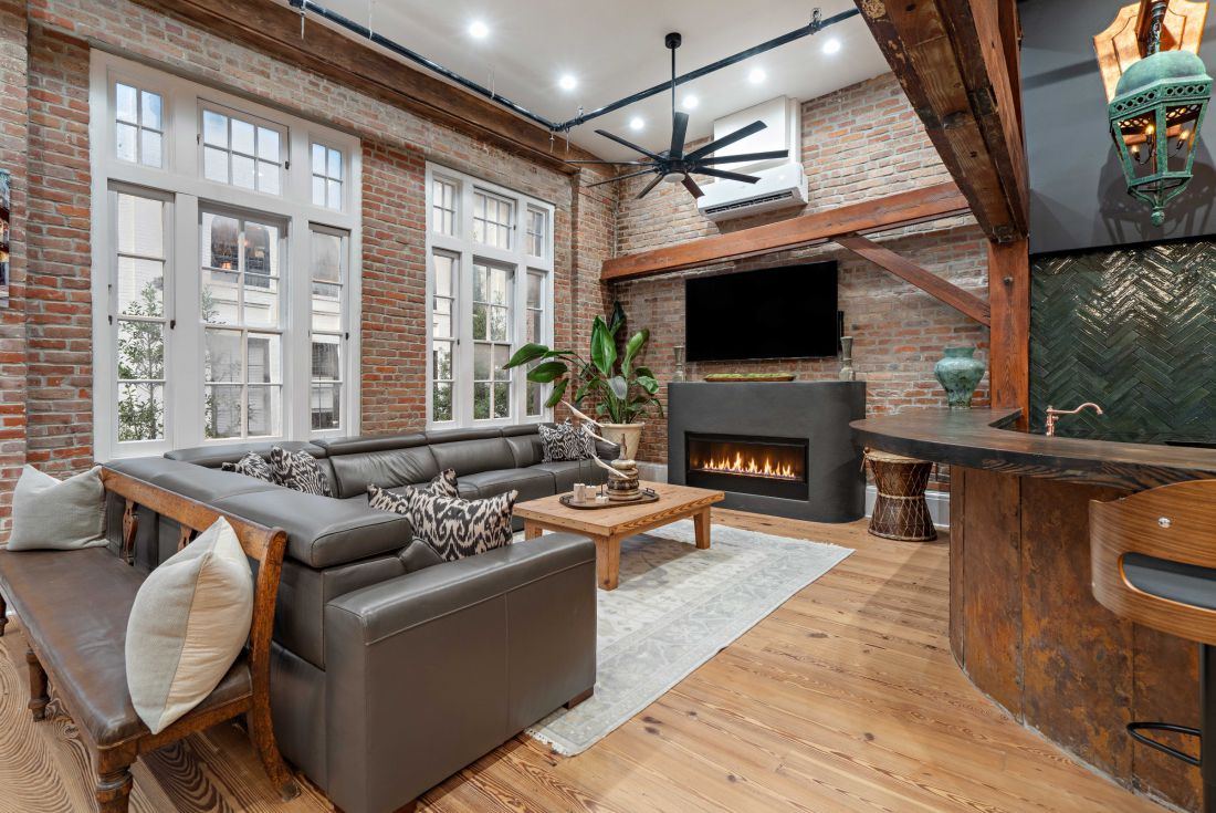 Fireside seating, 528 Wilkinson Street
