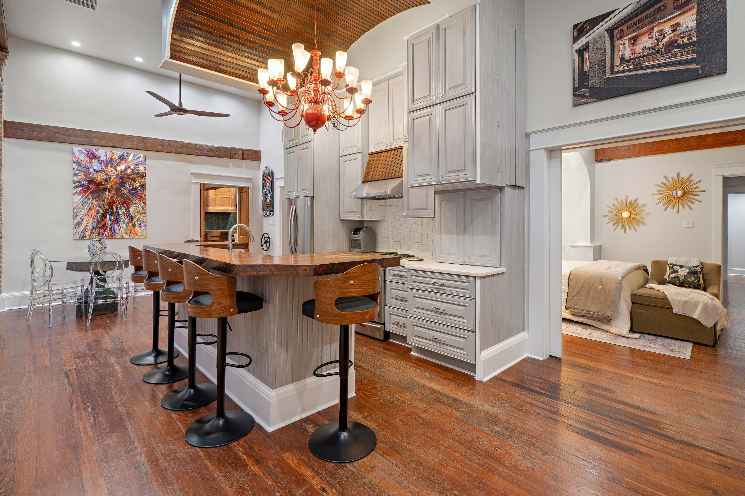 Second kitchen, open to a bedroom, 528 Wilkinson Street