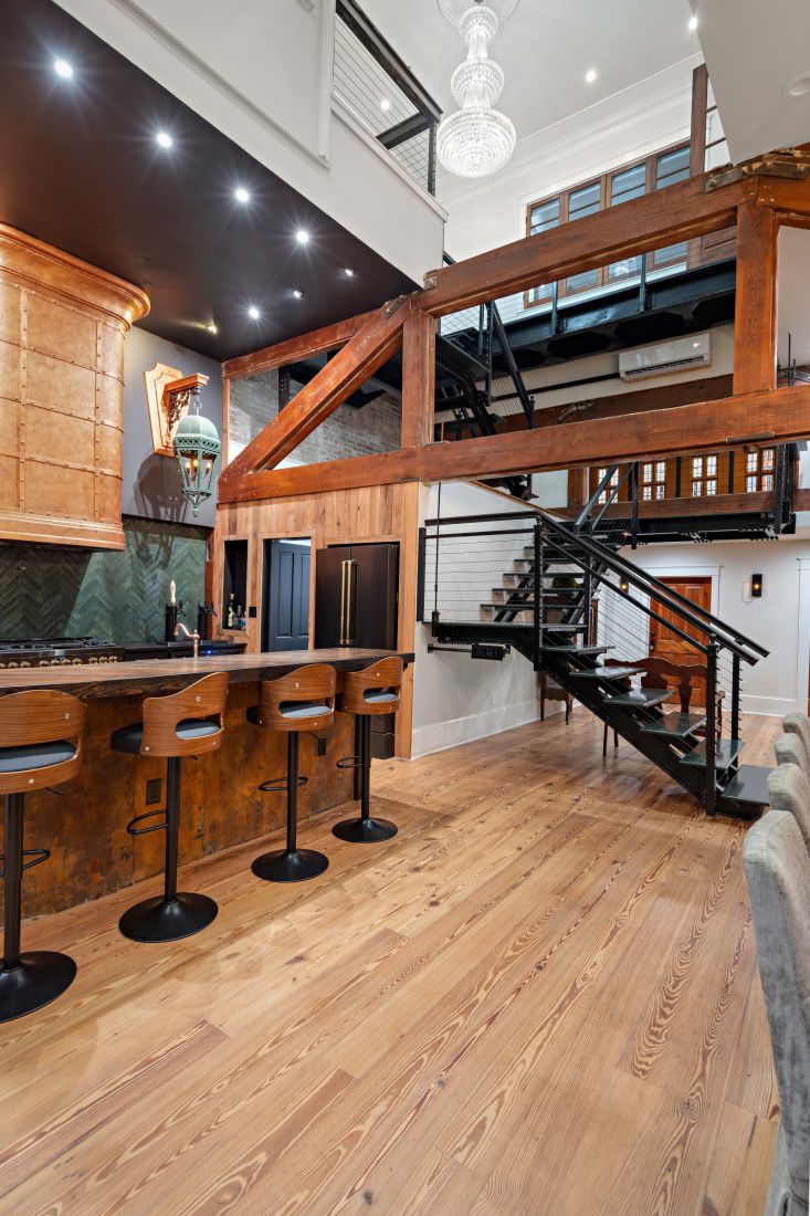 Steel stair to the upper levels, 528 Wilkinson Street